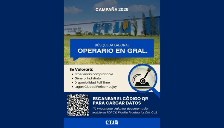 Cooperativa de Tabacaleros de Jujuy Inicia Búsqueda Laboral de Operarios para Campaña 2026